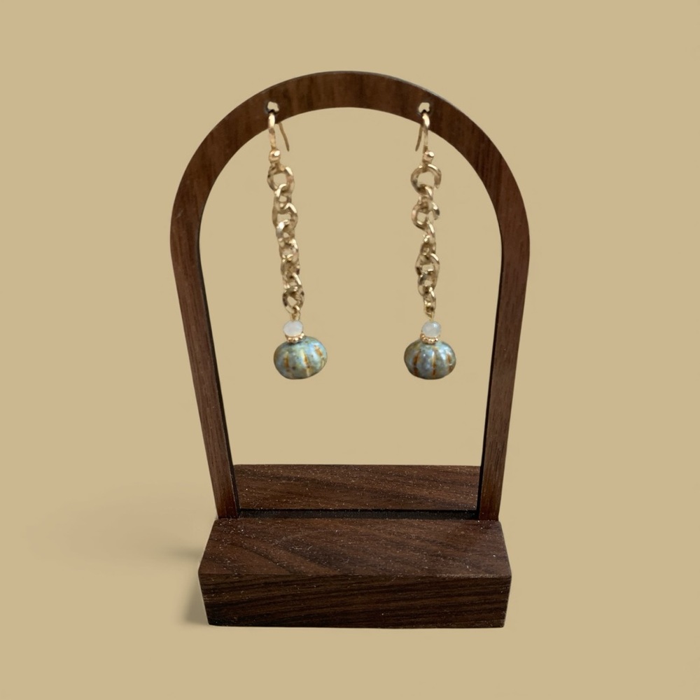 Elegant Gold and Silver Dangle Earrings